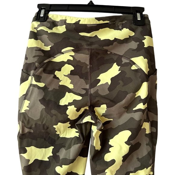 Lululemon Swift Speed High Rise Crop Leggings 21" Size 6 Camo Crispin Green - Picture 4 of 7